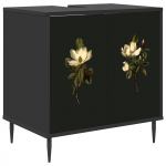 Vannitoa kapp BREMEN Must tamm 60 x 40 x 61 cm Tehispuit