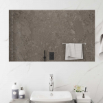 LED vannitoa peegel L&auml;bipaistev 100 x 60 cm karastatud klaas
