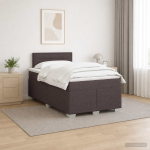 Vedruvoodi madratsiga peaga Tume pruun 120 x 190 cm kangas