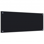 K&ouml;&ouml;gi pritsmekaitse, must, 100 x 40 cm, karastatud klaas