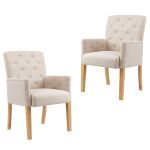 S&ouml;&ouml;gitoolid k&auml;etugedega, 2 tk, beež, kangas