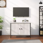 Ustega telerikapp, hall sonoma tamm, 60x35x45 cm, tehispuit
