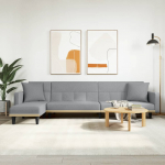 L-KUJULINE DIIVANVOODI, HELEHALL, 275 X 140 X 70 CM, KANGAS