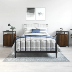 &Ouml;&ouml;kapid 2 tk, pruun tamm, 40x42x60 cm, tehispuit