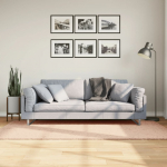 Vaip huarte, l&uuml;hikese narmaga, pestav, kahvaturoosa, 100x200 cm