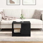 Kohvilaud with drawer must tamm 50 x 50 x 36 cm tehispuit