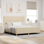 Voodiraam peatsiga cream 180 x 200 cm kangas