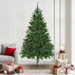 J&otilde;ulupuu koos 300 LED-iga koos alusega roheline 210 cm pe