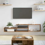Seinakinnitusega TV alus 150x25x28,5cm tehispuit