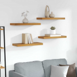 Seinariiul hoiulaekaga 4 tk Pruun 50 x 23 x 4 cm Tehispuit