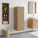 Seinale kinnitatav vannitoikapp Artisan tamm 33 x 34,5 x 100 cm