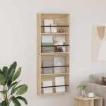 Ajakirja riiul 2 tk sonoma tamm 60 x 12 x 70 cm tehispuit
