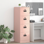 Failikapp 2 tk roosa 44 x 50 x 106.5 cm k&uuml;lmvalsitud teras