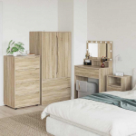 Kummut 2 tk sonoma tamm 60 x 48 x 105 cm tehispuit