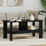 Kohvilaud must tamm 90 x 50 x 45 cm tehispuit