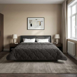 Suvised teki Antratsiit 220 x 240 cm Mikrokiud ja Teddy villa