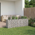 Gabioni t&otilde;stetud voodi 2 tk H&otilde;bedane 250 x 50 x 80 cm