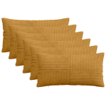 Diivanipadi 6 tk ALMELO kollane 40 x 80 cm manchester