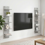 Seinariiul 2 pcs Betoonhall 22 x 15 x 100 cm Tehispuit