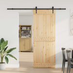 Liuguks narvik naturaalne ja must 80 x 210 cm (213,5 cm)