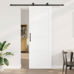 Libisev uks Valge ja must 83 x 232 cm Toekas m&auml;nnipuit