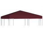 Varjualuse katus 310 g/m&sup2; 3 x 3 m, bordoopunane