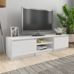 Telerikapp, k&otilde;rgl&auml;ikega valge, 140 x 40 x 35,5, tehispuit