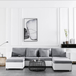 4-kohaline lahtik&auml;iv diivanvoodi, kunstnahast, valge