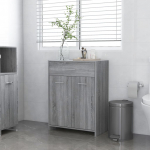 Raamatukapp, hall sonoma tamm, 60 x 33 x 80 cm, tehispuit