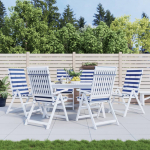 K&otilde;rged toolipadjad 6 tk, sinise/valge triibuline, kangas