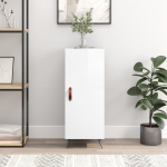 Puhvetkapp, k&otilde;rgl&auml;ikega valge, 34,5 x 34 x 90 cm, tehispuit