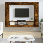 Telerikapp, suitsutatud tamm, 152 x 22 x 113 cm, tehispuit