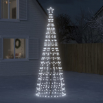 Led j&otilde;ulupuu naeltega, 570 ledi, k&uuml;lm valge, 300 cm