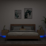 Seinale kinnitatavad &ouml;&ouml;kapid LED-tuledega 2 tk, sonoma tamm
