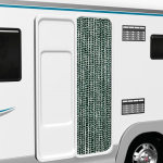 Putukakardin, roheline ja valge, 56 x 200 cm, &scaron;enill