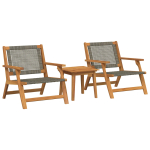 Aiatoolid koos laua juurde 3 pcs Hall Tugev akatsiapuu