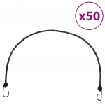 Bungee n&ouml;&ouml;r helkurribade ja konksudega 50 tk, 100 cm
