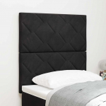 Led peaplaat LED-ribatuledega geometric peaga must 80 cm samet
