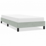 Voodiraam ilma Madratsita Helehall 100x210 cm samet