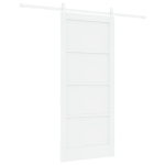 Liuguks koos tarvikute komplektiga valge 86x198.5 cm massiivne puit m&auml;nd