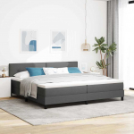 Kontinentaalvoodi madratsiga tumehall 200 x 200 cm kangas