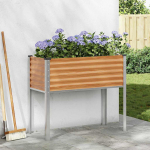 Aia istutuspott helepruun 100.5 x 40.5 x 90 cm tsinkteras