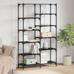 Raamatukapp Must tamm 100 x 32 x 170 cm Tehispuit