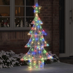 J&otilde;ulupuu koos 160 led-iga mitmev&auml;rviline 150 cm akr&uuml;&uuml;l