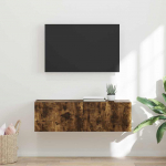 TV Seina Kapp Suitsetatud tamm 98 x 31 x 29,5 cm Tehispuit