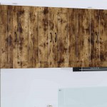 K&ouml;&ouml;gikapp riiuliga suitsetatud tamm 60 x 31 x 80 cm tehispuit