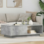 Kohvilaud sahtliga Betoonhall 95 x 55 x 31 cm Tehispuit