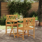 V&auml;libank 2 pcs Naturaalne 56 x 55,5 x 90 cm Tugev akatsiapuu
