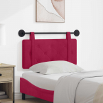 Rippuv voodipeats Veinpunane 90 x 55 x 5 cm Samet