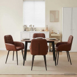 S&ouml;&ouml;gitoa Toolid 4 pcs Kunstnahk K&uuml;&uuml;riv Pruun 57 x 50 x 85 cm